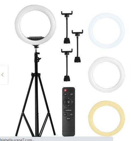 Aro De Luz Led 45cm Profesional 3 Tonos + Trípode – LA BOUTIQUE